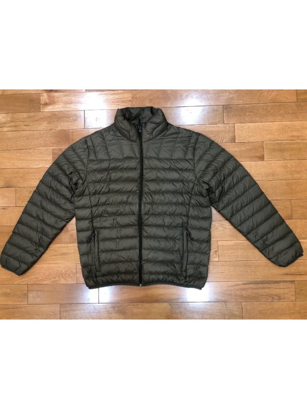 Hawke & Co Men's Packable Ultra Light Down Puffer Jacket Size M Olive Green
